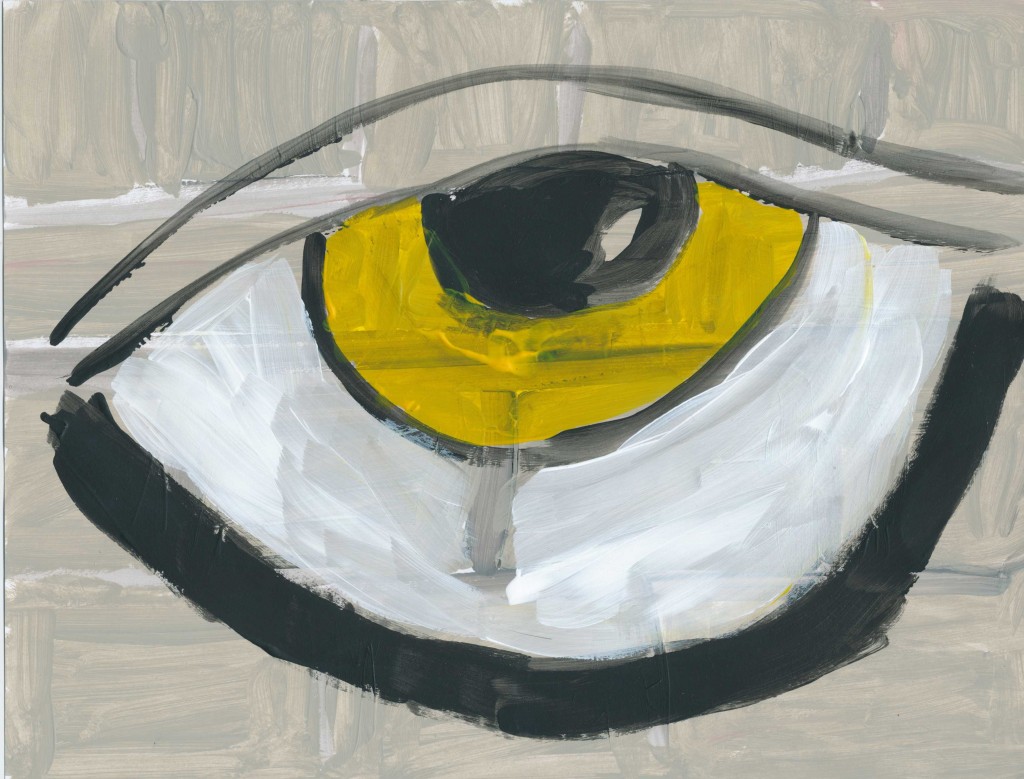Eye on a Brick Wall